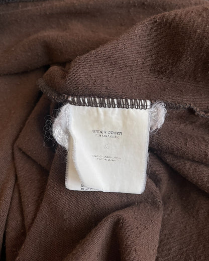 Undercover SS03 "Scab" Stitch Quarter Zip Polo Shirt