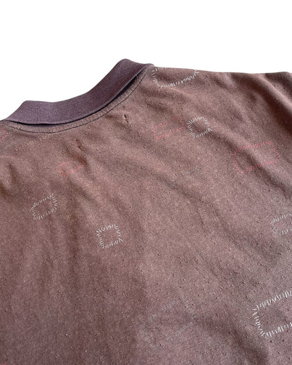 Undercover SS03 "Scab" Stitch Quarter Zip Polo Shirt