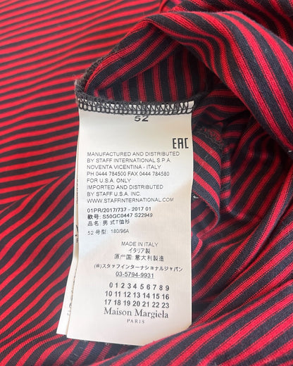 Maison Margiela SS15 Mixed Stripes Button Pocket Long Sleeve T-Shirt