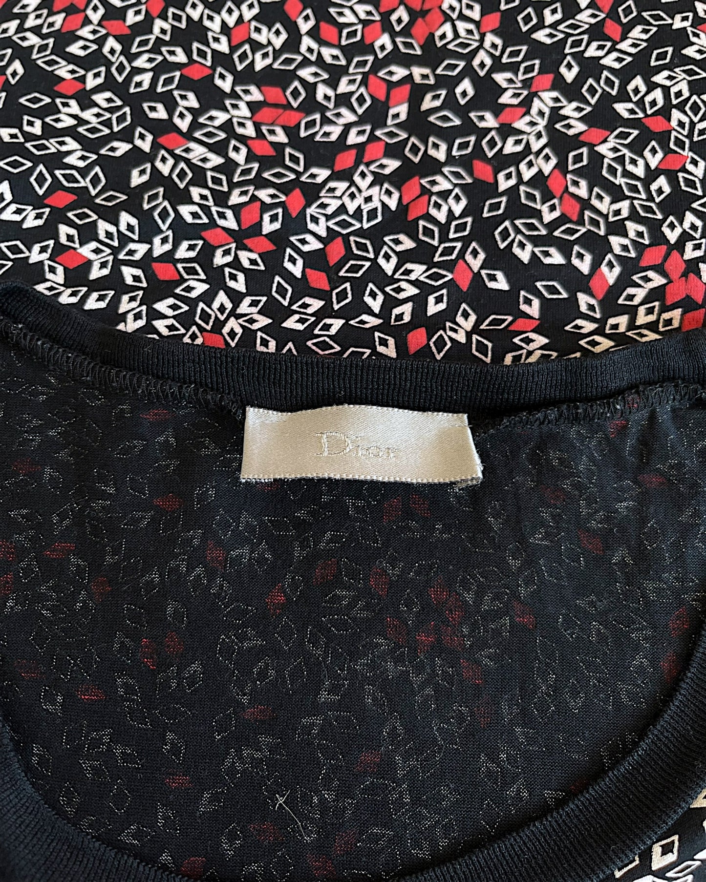 Dior Homme SS08 Rhombus Geometric All-Over Print T-Shirt