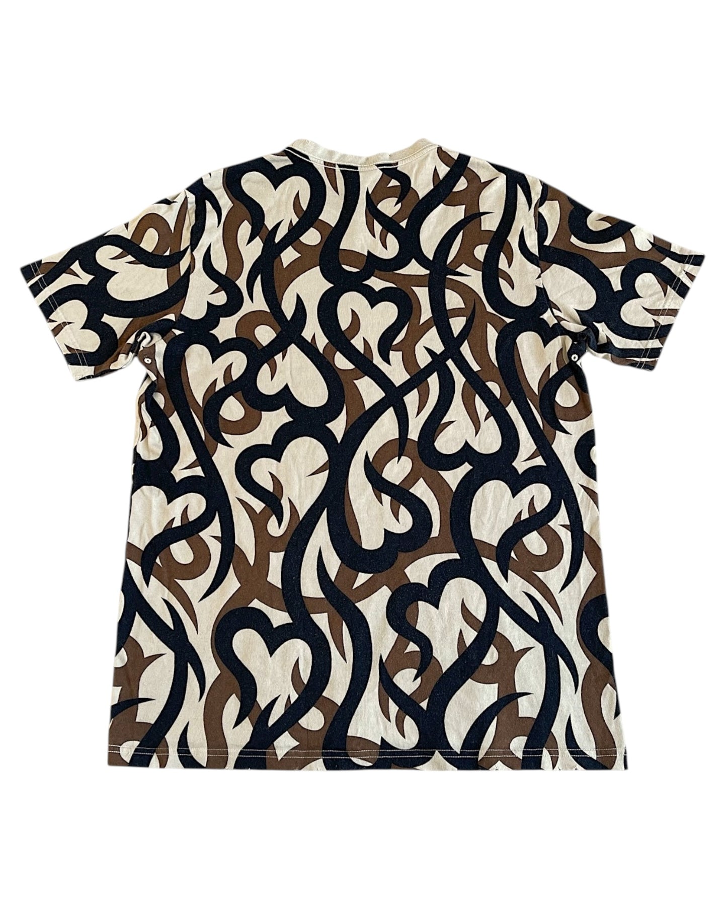 Number (N)ine AW04 'Give Peace A Chance' Heart Camo T-Shirt