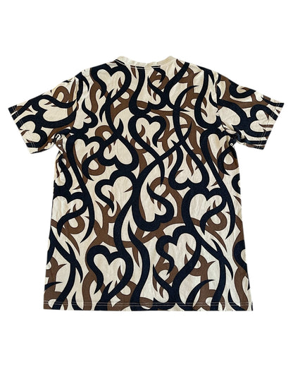 Number (N)ine AW04 'Give Peace A Chance' Heart Camo T-Shirt