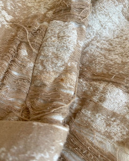 Share Spirit Homme Frayed Layer Distressed Linen Tailored Blazer Jacket