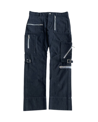 Undercover Multi-Pocket Zipper Bondage Cargo Denim Jeans