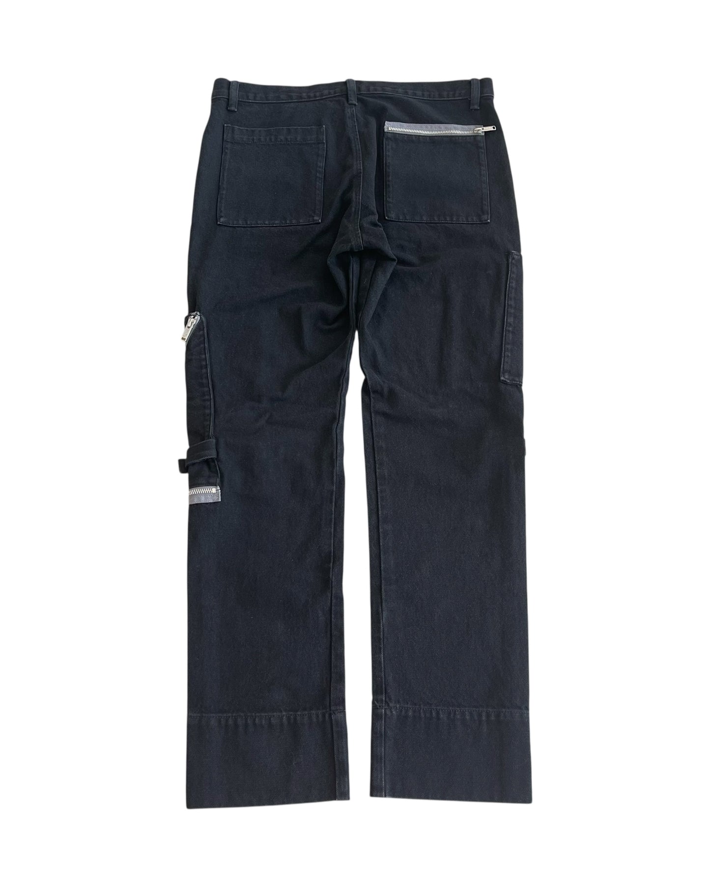 Undercover Multi-Pocket Zipper Bondage Cargo Denim Jeans