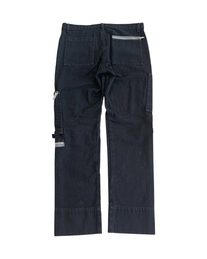 Undercover Multi-Pocket Zipper Bondage Cargo Denim Jeans