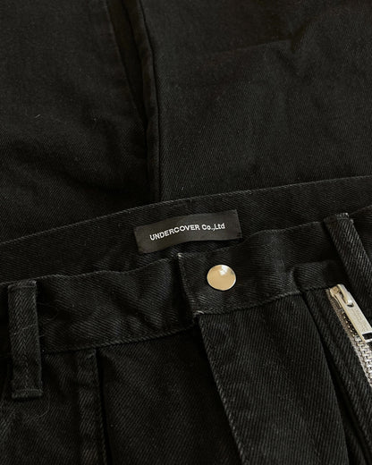 Undercover Multi-Pocket Zipper Bondage Cargo Denim Jeans