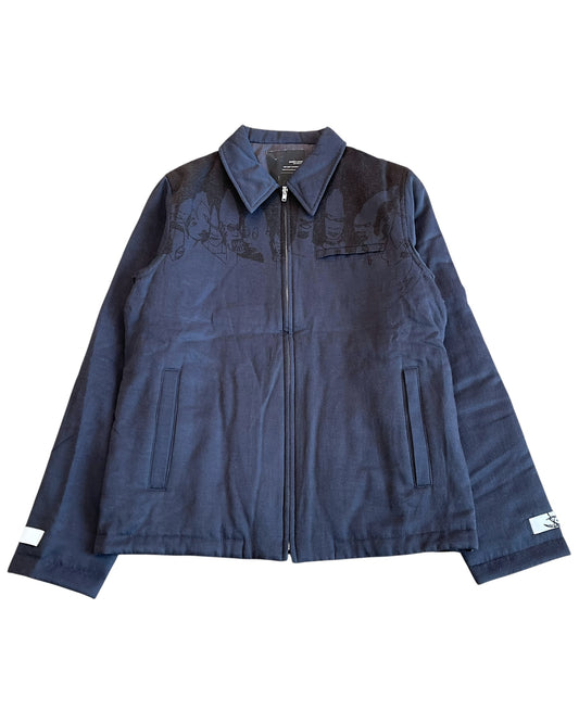 Undercover AW2001/02 'D.A.V.F' Futura Art Padded Wool Jacket