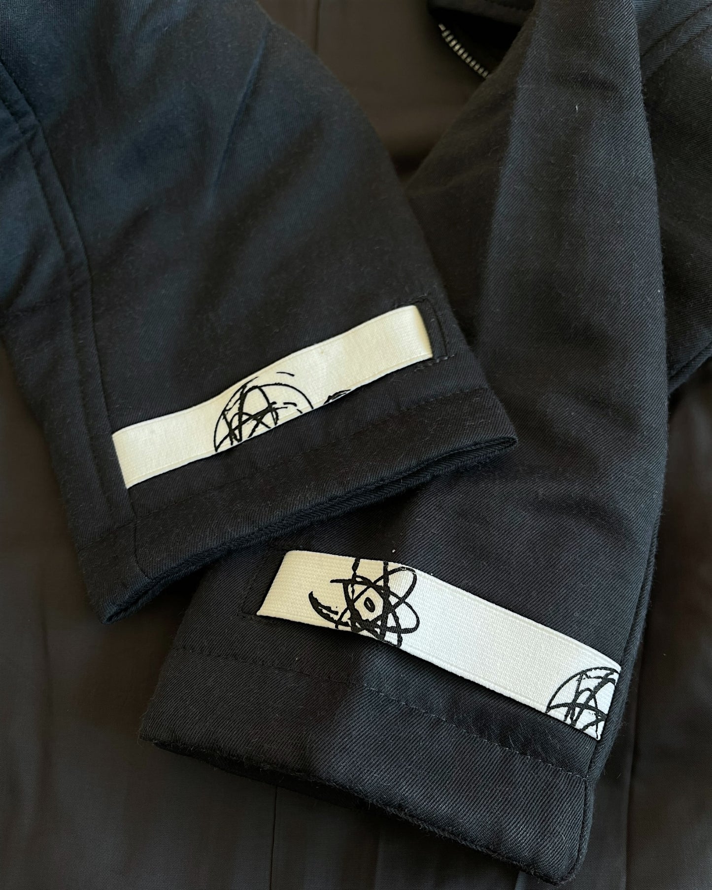Undercover AW2001/02 'D.A.V.F' Futura Art Padded Wool Jacket
