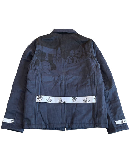 Undercover AW2001/02 'D.A.V.F' Futura Art Padded Wool Jacket