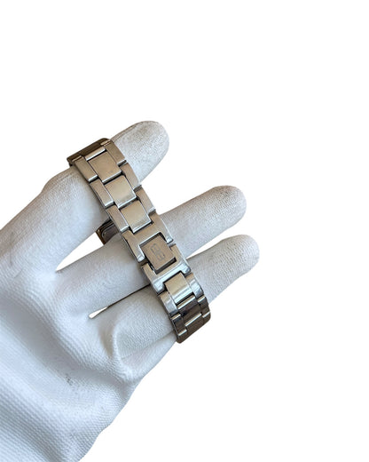 Balenciaga Vintage Roman Black Dial Rectangle Case Steel Quartz Watch