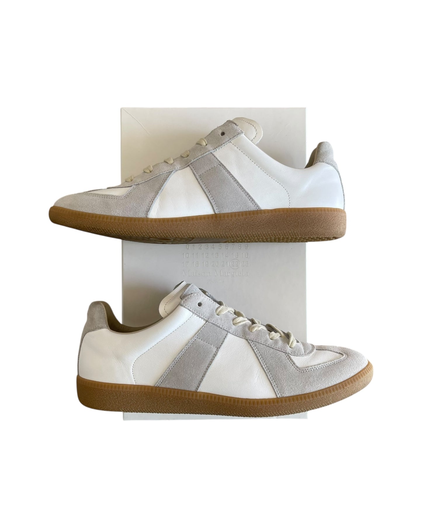 Maison Margiela AW23 Leather & Suede GAT German Army Trainer Replica Sneaker
