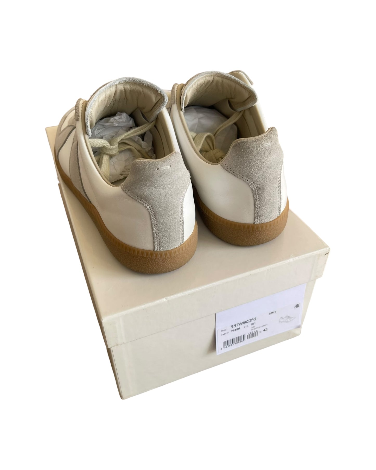 Maison Margiela AW23 Leather & Suede GAT German Army Trainer Replica Sneaker