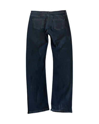Rick Owens Drkshdw FW21 Detroit Cut Rubber Wax Coated Denim Jeans