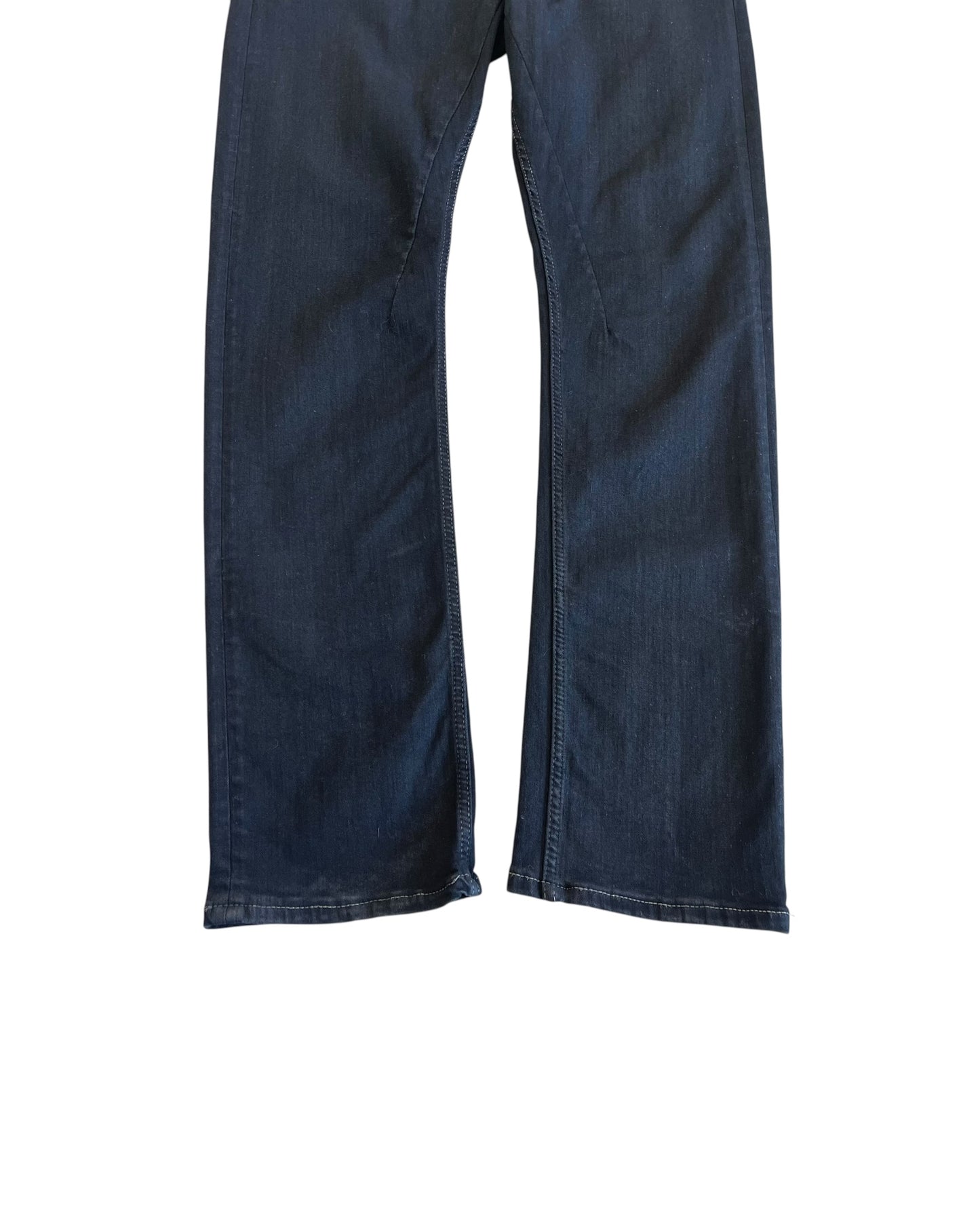 Rick Owens Drkshdw FW21 Detroit Cut Rubber Wax Coated Denim Jeans