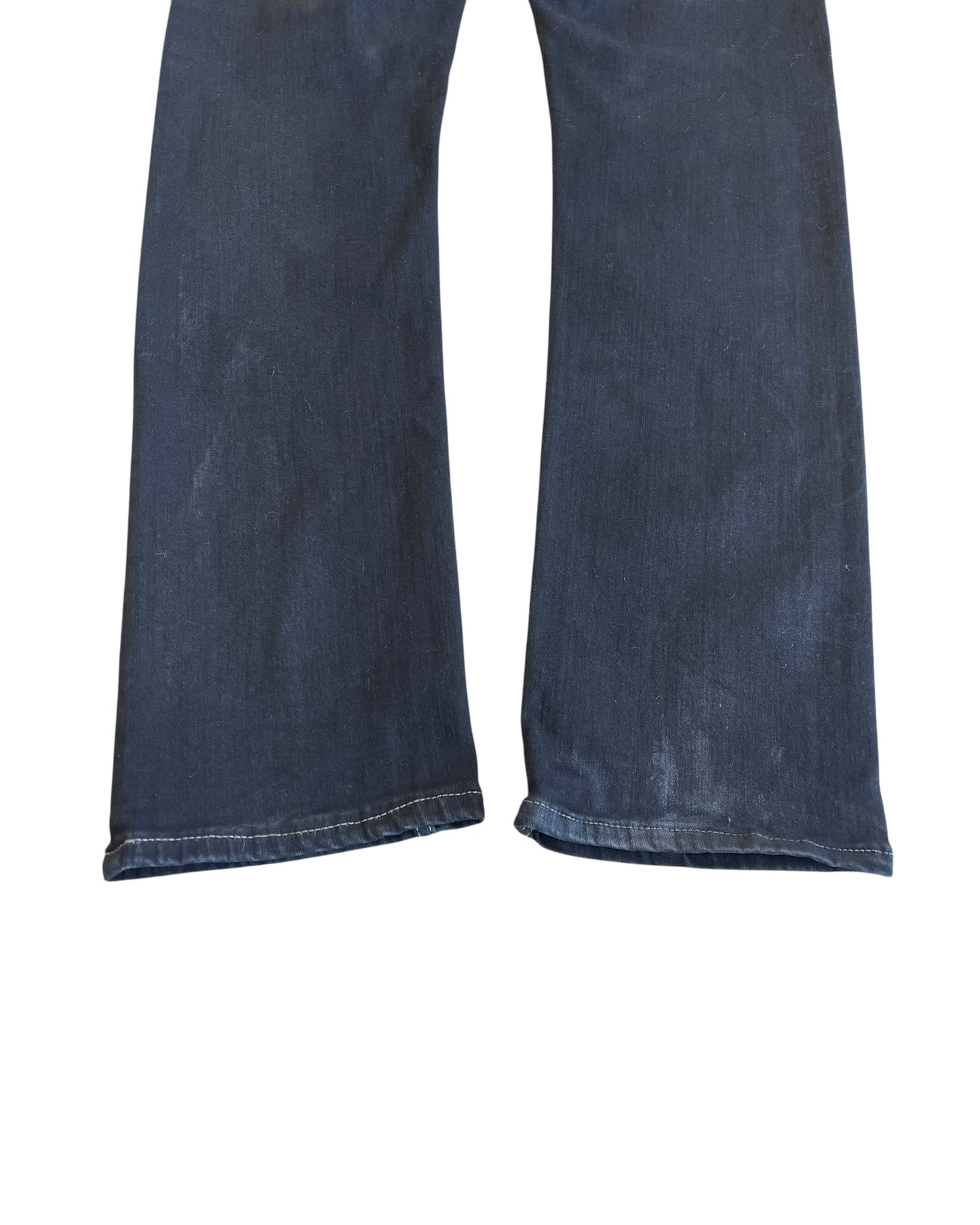 Rick Owens Drkshdw FW21 Detroit Cut Rubber Wax Coated Denim Jeans