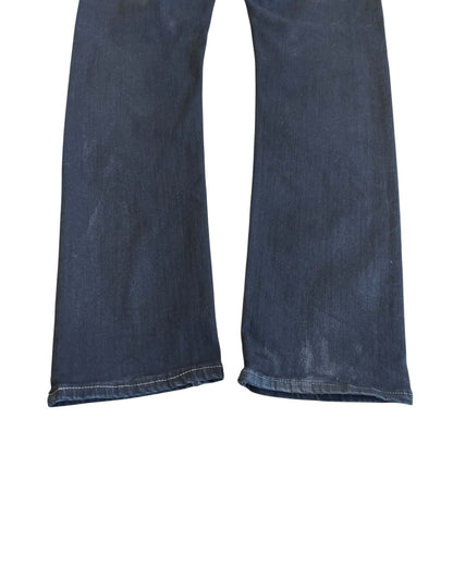Rick Owens Drkshdw FW21 Detroit Cut Rubber Wax Coated Denim Jeans