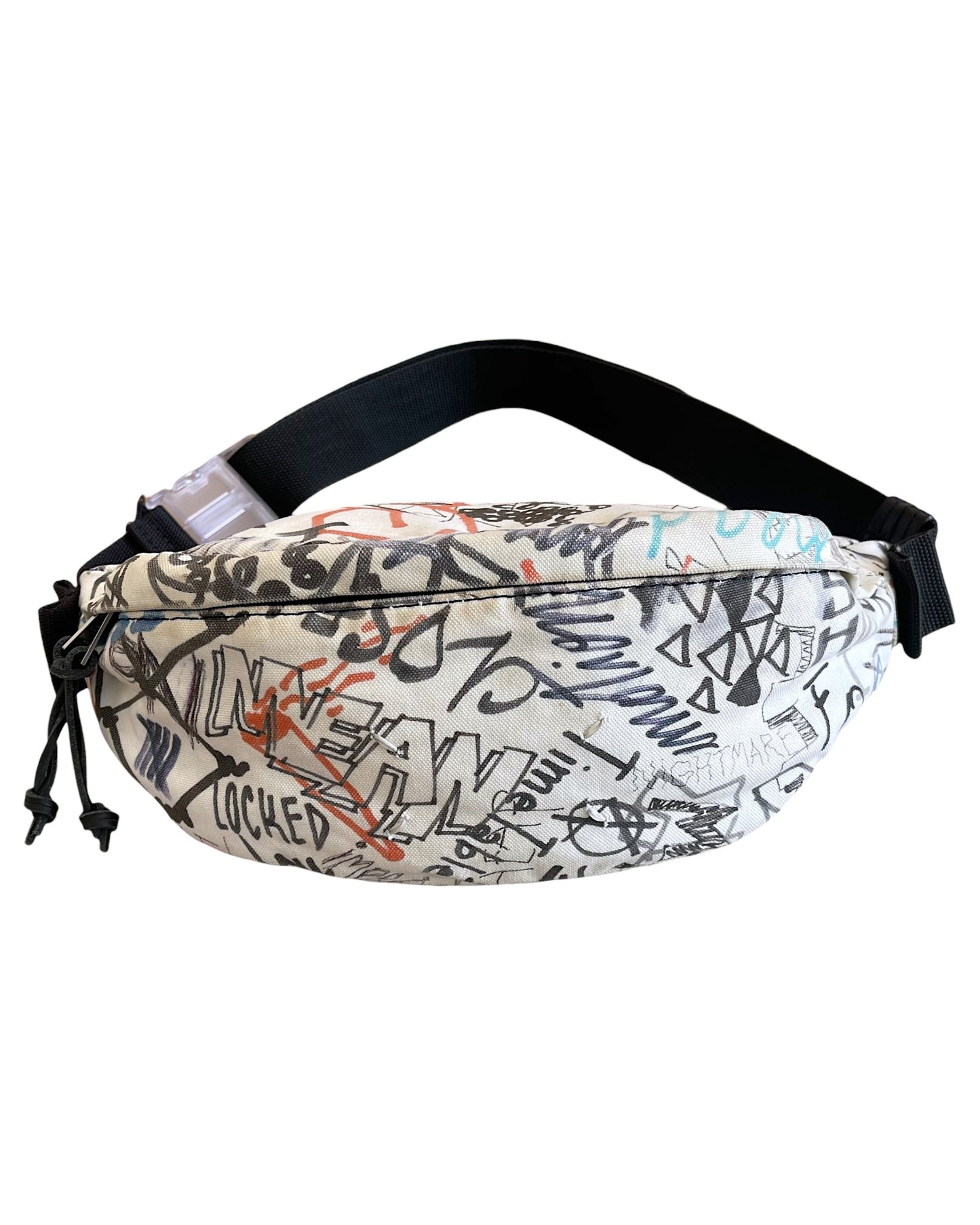 Maison Margiela SS2020 Graffiti Doodle All-Over Print Waist Pack Bum Bag