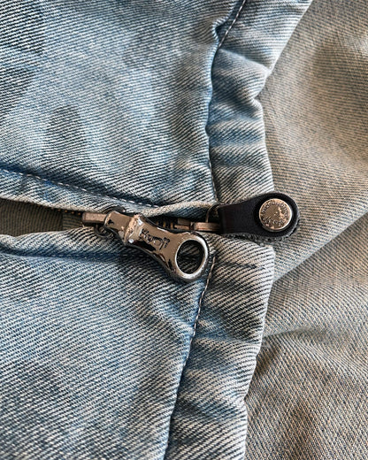 Kyoji Maruyama 2000s Python Patch Camo Trucker Denim Jacket