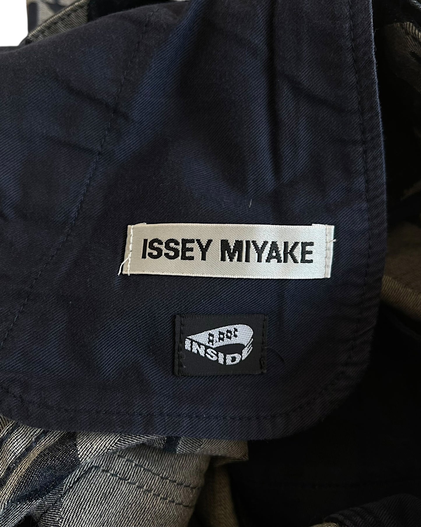 Issey Miyake A-POC Inside Geometric Prism Pattern Denim Jeans