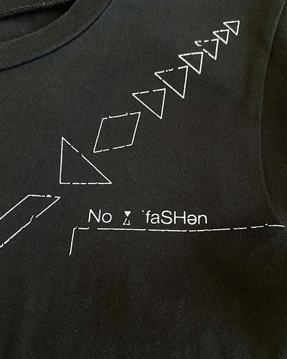 5351 Pour Les Hommes Nomad Geometric Graphic 3/4 Length T-Shirt