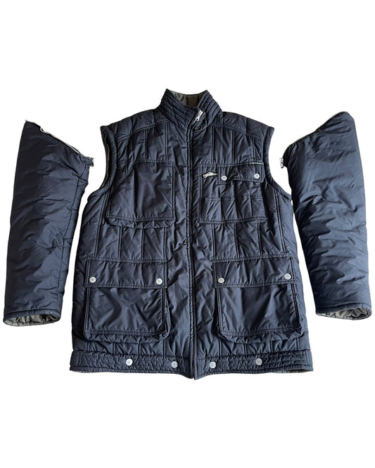 Dolce & Gabbana 2000s Multi-Pocket Modular Down Puffer Vest Jacket