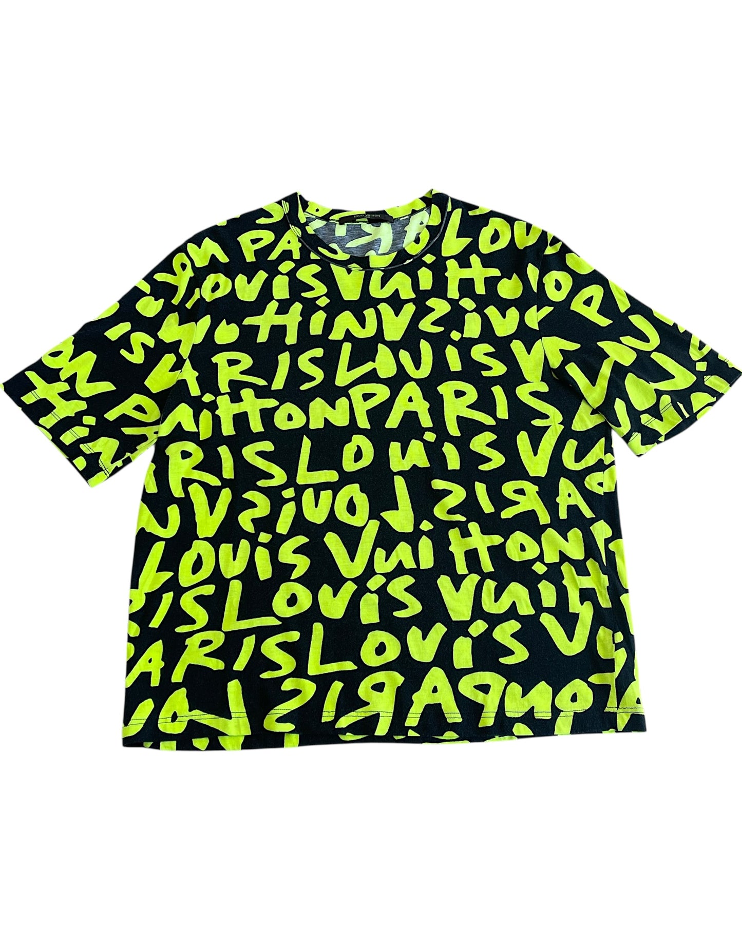 Louis Vuitton x Stephen Sprouse SS2009 Neon Graffiti Logo T-Shirt