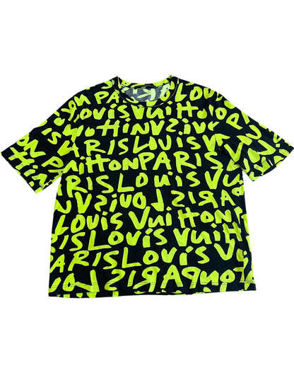 Louis Vuitton x Stephen Sprouse SS2009 Neon Graffiti Logo T-Shirt