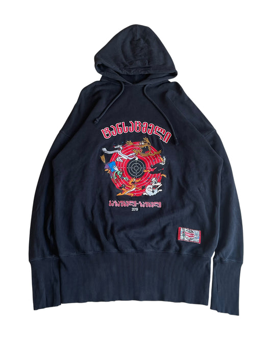 Vetements SS2019 Augmented Reality Cartoon Bullseye Hoodie