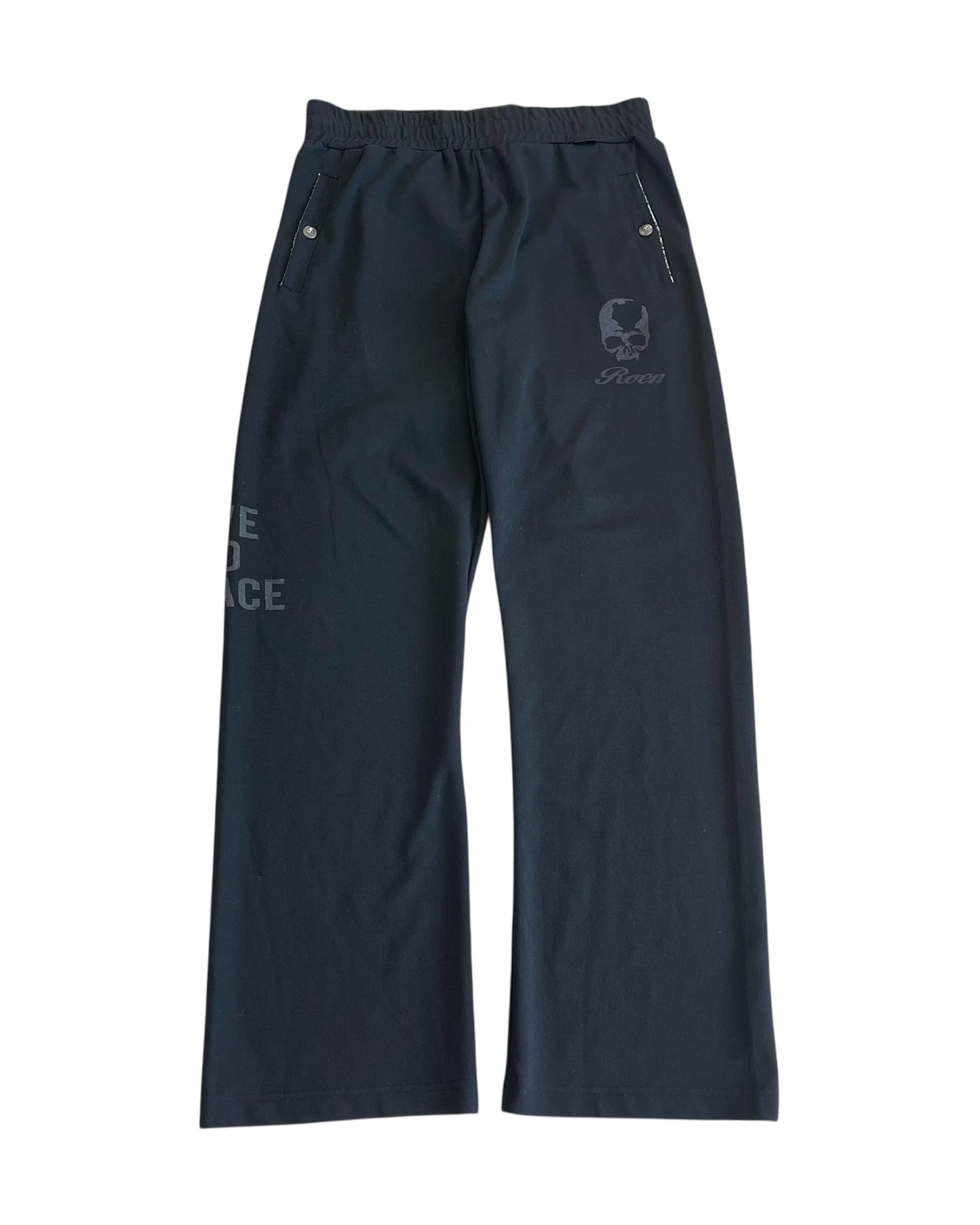 Roen Gold Label Love And Peace Heart Skull Sweatpants