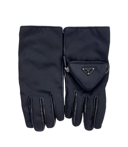 FW2021 Prada Re-Nylon and Napa Leather Gloves