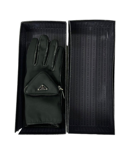 FW2021 Prada Re-Nylon and Napa Leather Gloves